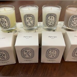 NEW Diptyque Candles Set of 4